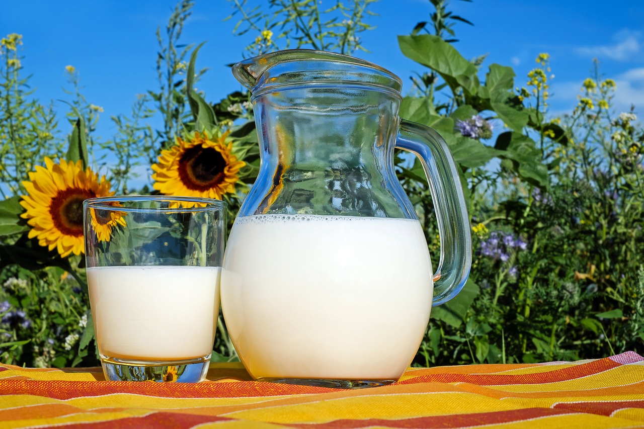 milk glass pitcher fresh 2474993